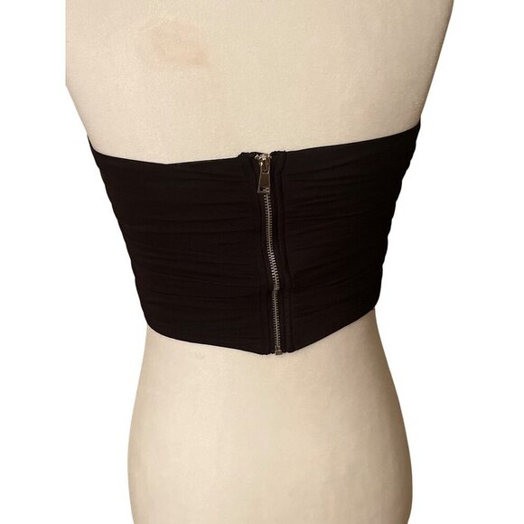 Steve Madden Dahlia Corset Top in Black Small Womens Bustier Tank - Picture 8 of 12